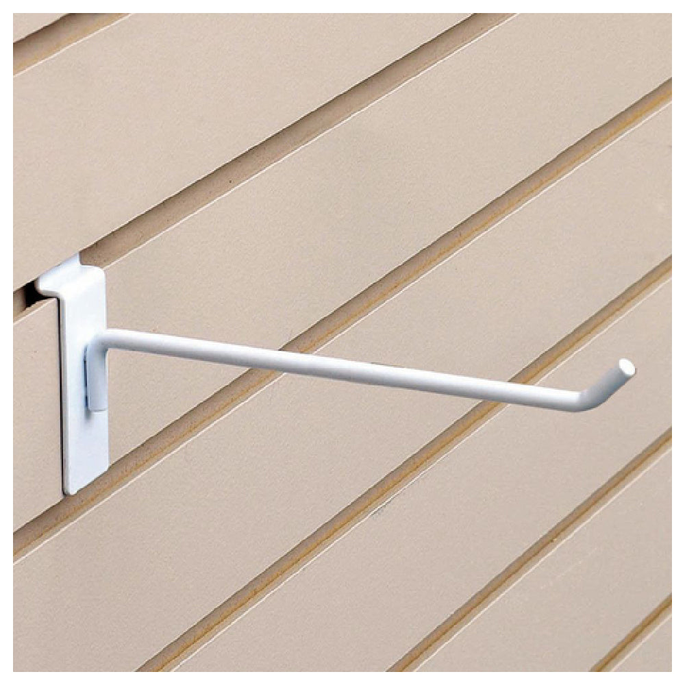 Hubert 92228 - Slatwall Hook, 1/4" Dia. X 8"L, Steel