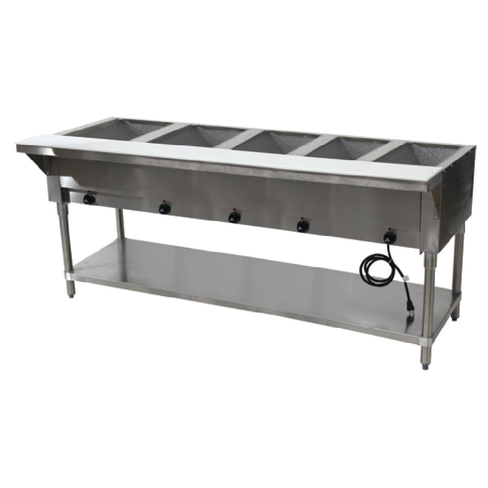 Advance Tabco HF-5E-240-X Hot Food Table Electric 77-3/4"W X 30-5/8"D X 34-3/8"H