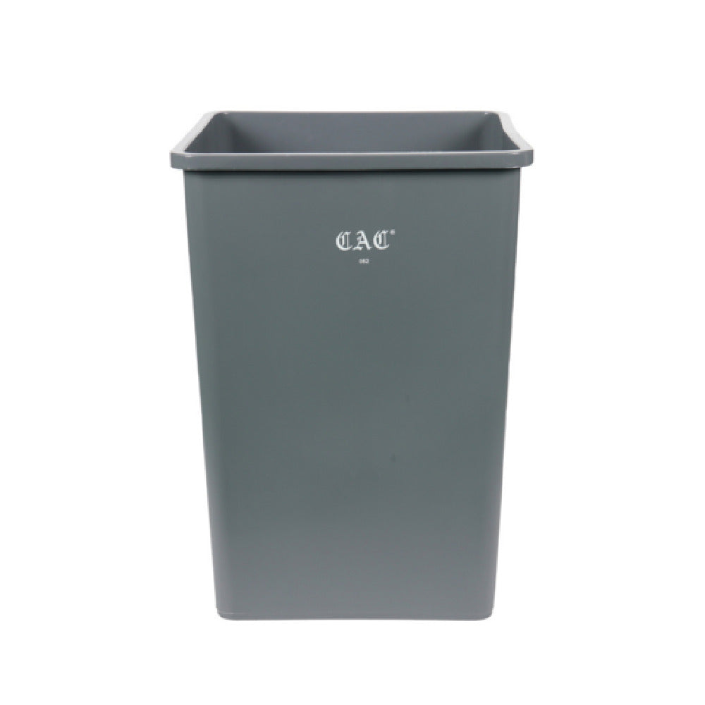 CAC China TCSQ-35GRY Trash Can 35 Gal. Square