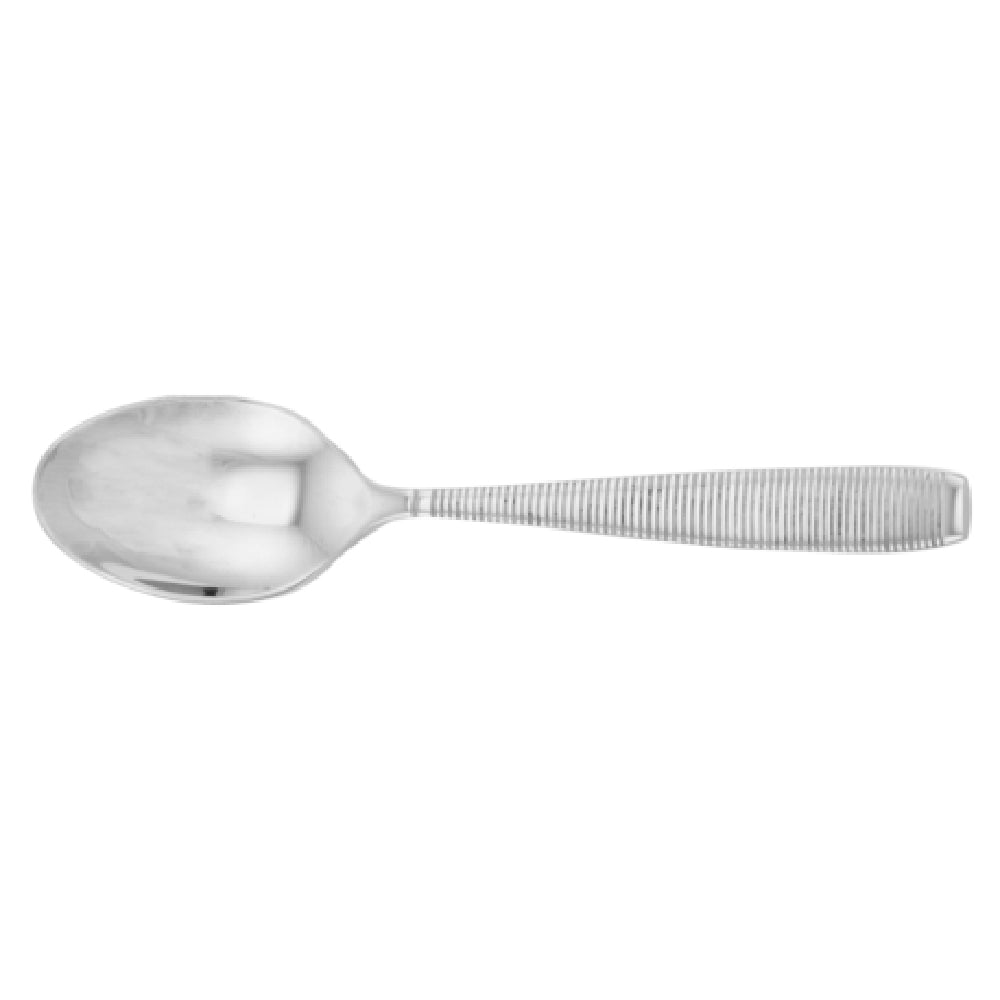 Steelite WLMAS07 Dessert Spoon 7-1/4" Grooved Handle