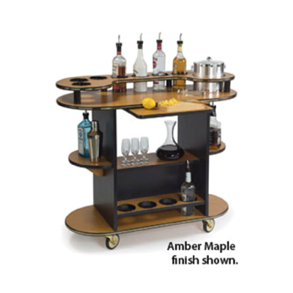 Geneva 37210 Liquor Cart Oval 45"W X 20"D X 39-1/4"H