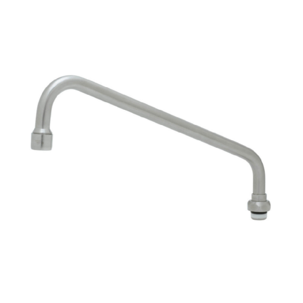 T&S Brass S062X EverSteel Faucet Stainless Steel 12" Swing Nozzle With Stream Regulator Outlet. Certified To ASME A112.18.1/CSA B125.1
