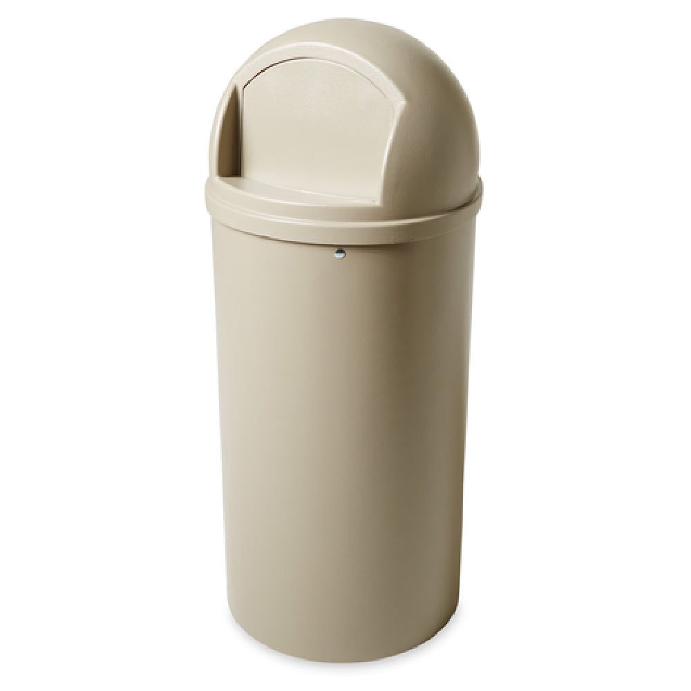 Rubbermaid FG817088BEIG - Marshal® Classic Container, 25 Gallon, 18" Dia. X 42"H