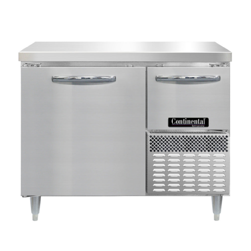 Continental Refrigerator DRA43NSS Designer Line Refrigerated Base Worktop Unit