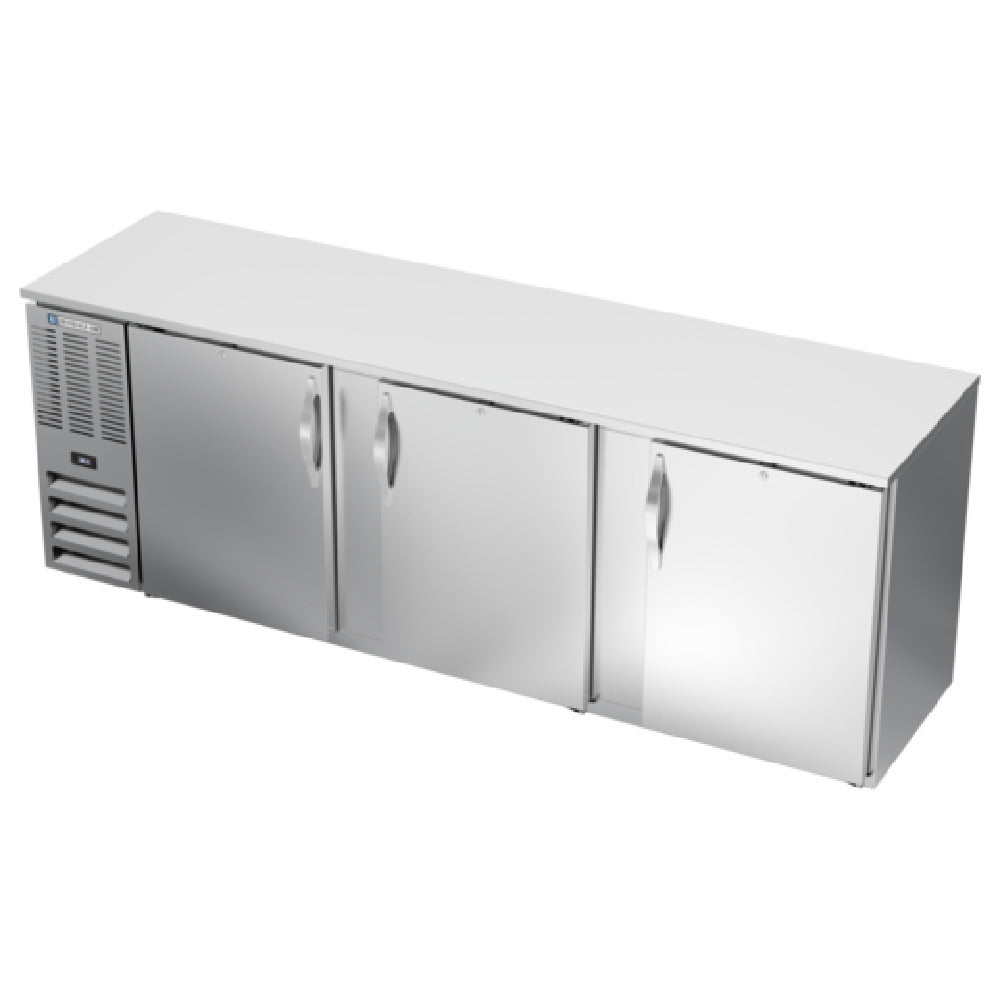 Beverage Air BBN94HC-S - Refrigerated Back Bar Storage Cabinet, Three-section, 94"W X 26-3/8"D X 34"H