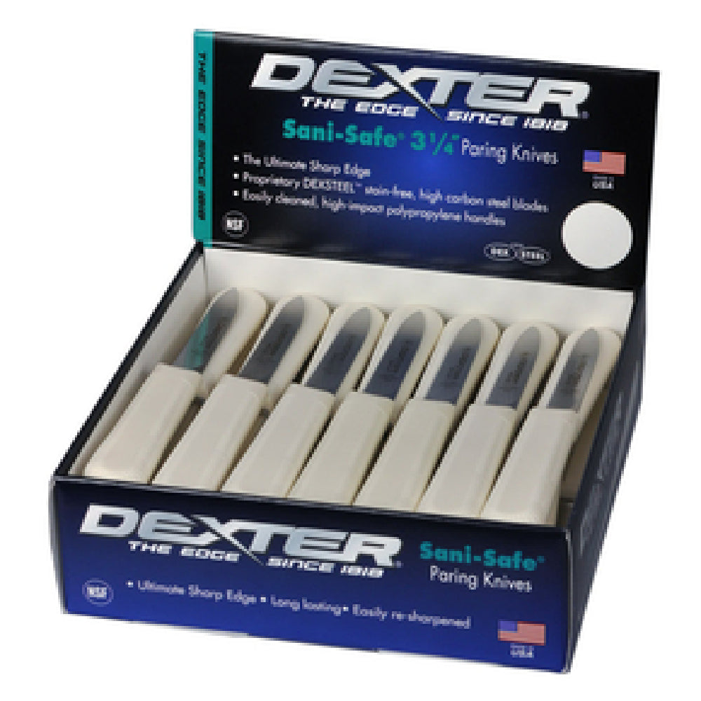 Dexter Russell 15333 Sani-Safe® (S104-50) Paring Knives 3-1/4" In Display Box