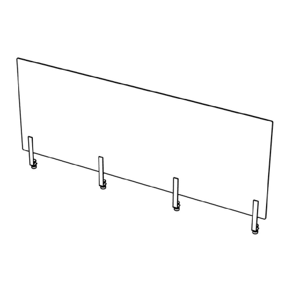 Bauscher Hepp VE-66044 - Venta® Sneeze Guard, Vertical Protection Shield, Made Of Acrylic Glass (transparent)