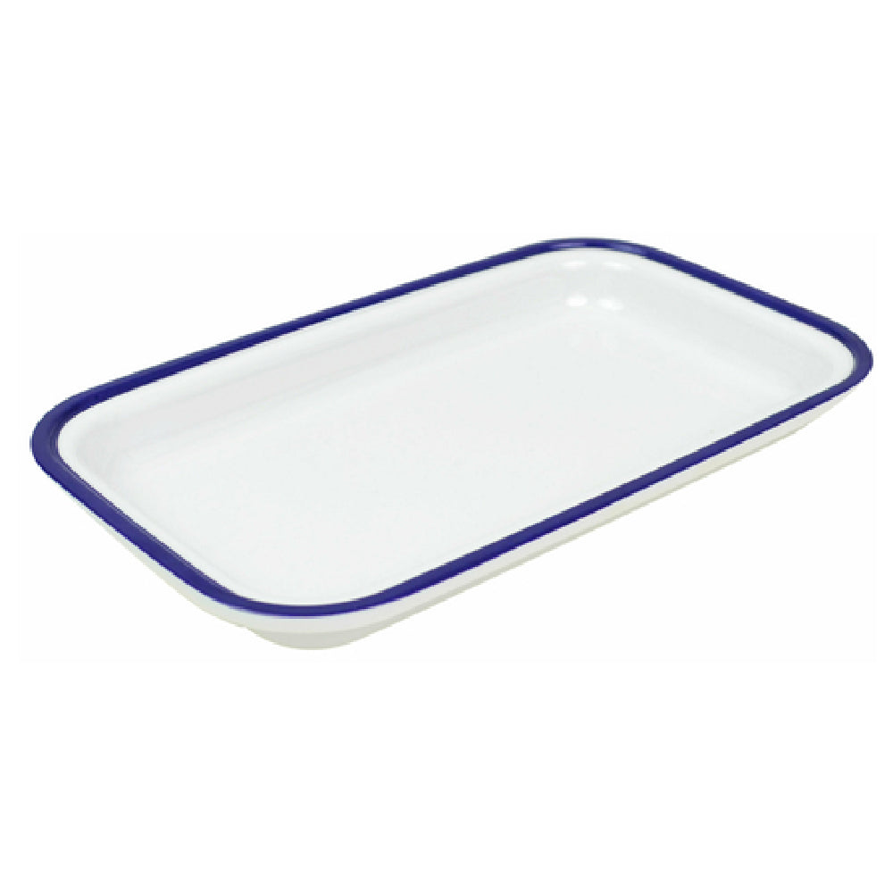 Bauscher Hepp TEW7414 - Enamelware Collection Tray, GN 1/4 Size, 10-1/2"L X 6-1/2"W X 1-1/4"H