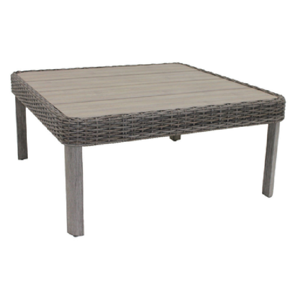 Plantation Prestige Commercial Furniture 8563737-0156 Santa Cruz Coffee Table 37-2/5" W X 37-2/5"D X 18"H