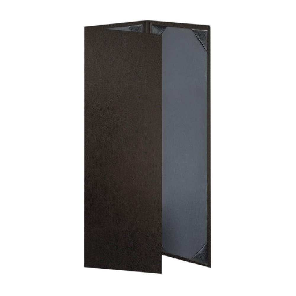 Risch TAM-3V 4.25X14 Tamarac Padded Light-grain Faux-leather Menu Cover (specify Color)