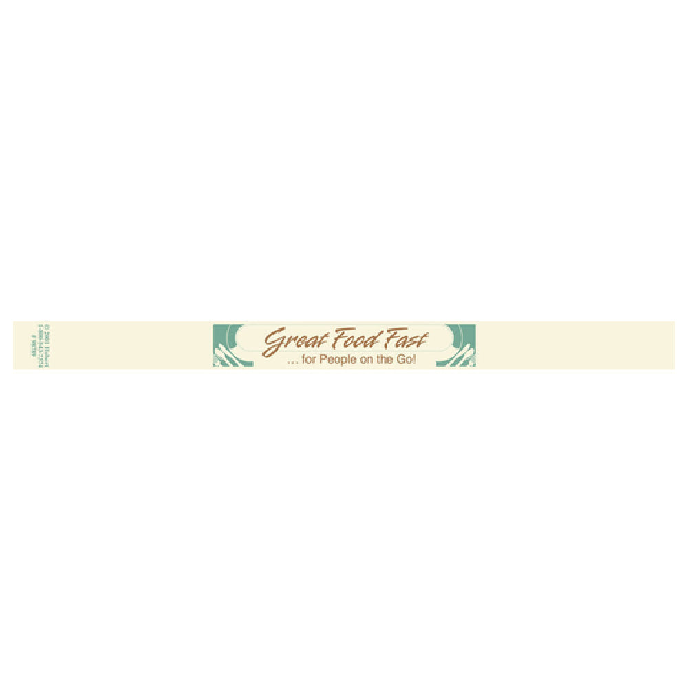 Hubert 98789 - Band-It Food Label, "Great Food Fast", 13-3/4" X 1"