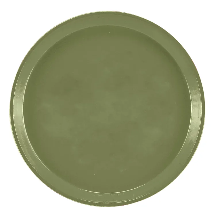 Cambro 900428 Serving Camtray® Round 9" Dia. Olive Green