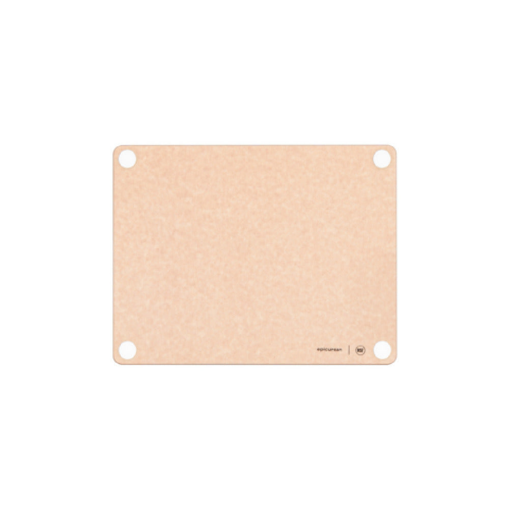 Epicurean 622-14110107 Epicurean HACCP Non-Slip Cutting Board 14.5" X 11.25" X 3/8" In Natural With White Dairy Feet