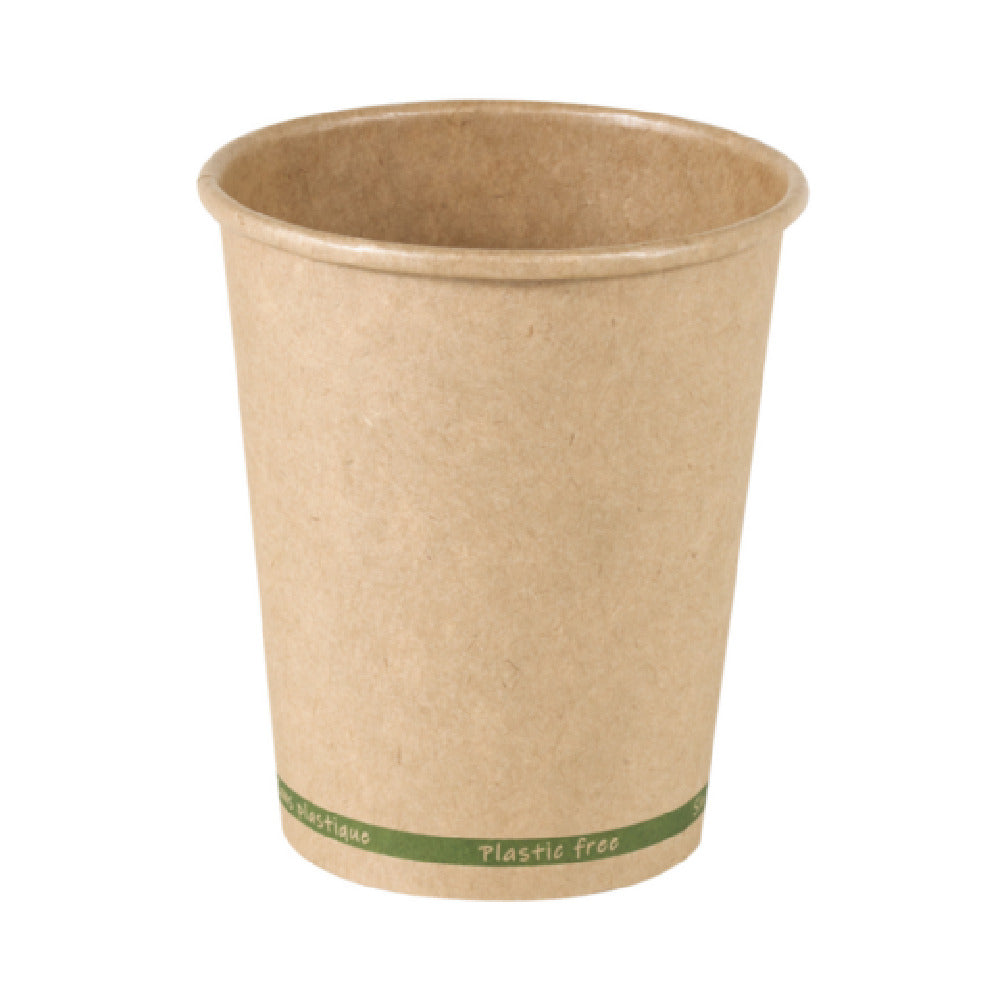PacknWood 210GCWBZEN8 - ZEN Kraft Paper Cup Without Plastic, 8oz, 3.1" D X 3.6" H