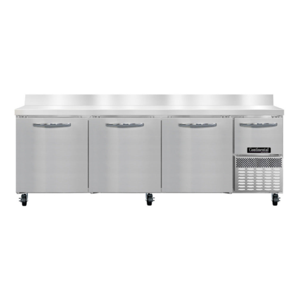 Continental Refrigerator RA93SNBS Refrigerated Base Shallow Depth Worktop Unit
