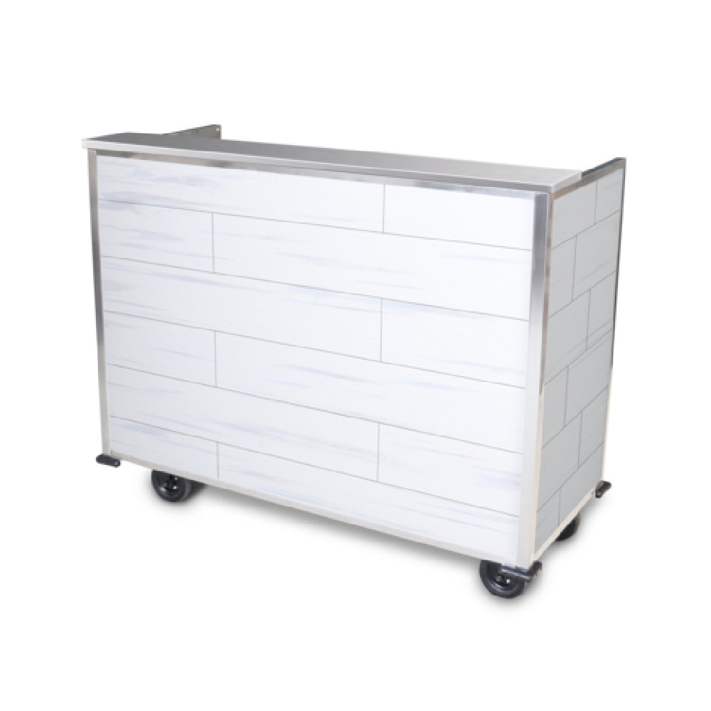 Forbes Industries 3680-5 - Summit Outdoor Mobile Bar, 28-1/4"W X 61-1/2”L X 48-3/4”H