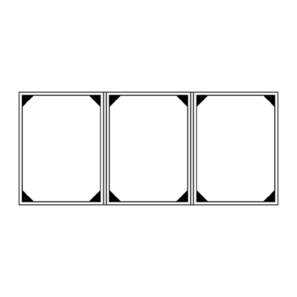 Risch LTH-3V 4.25X14 Tuxedo Leather Padded Bonded Leather Menu Cover (specify Color)