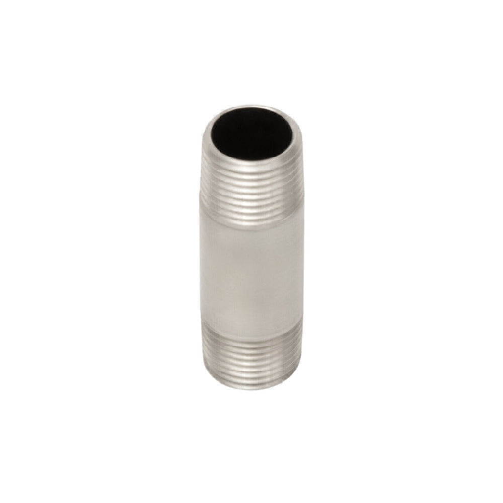 T&S Brass S000357-30 2" Nipple With 3/8" NPT Male Threads Stainless Steel Construction