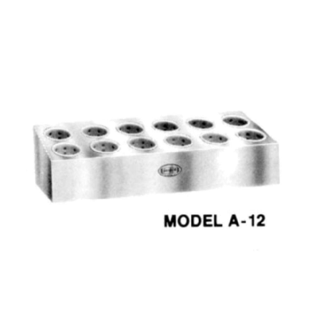 Piper Products A-12 - Silverware Dispenser, (12) Hole, Stainless Steel