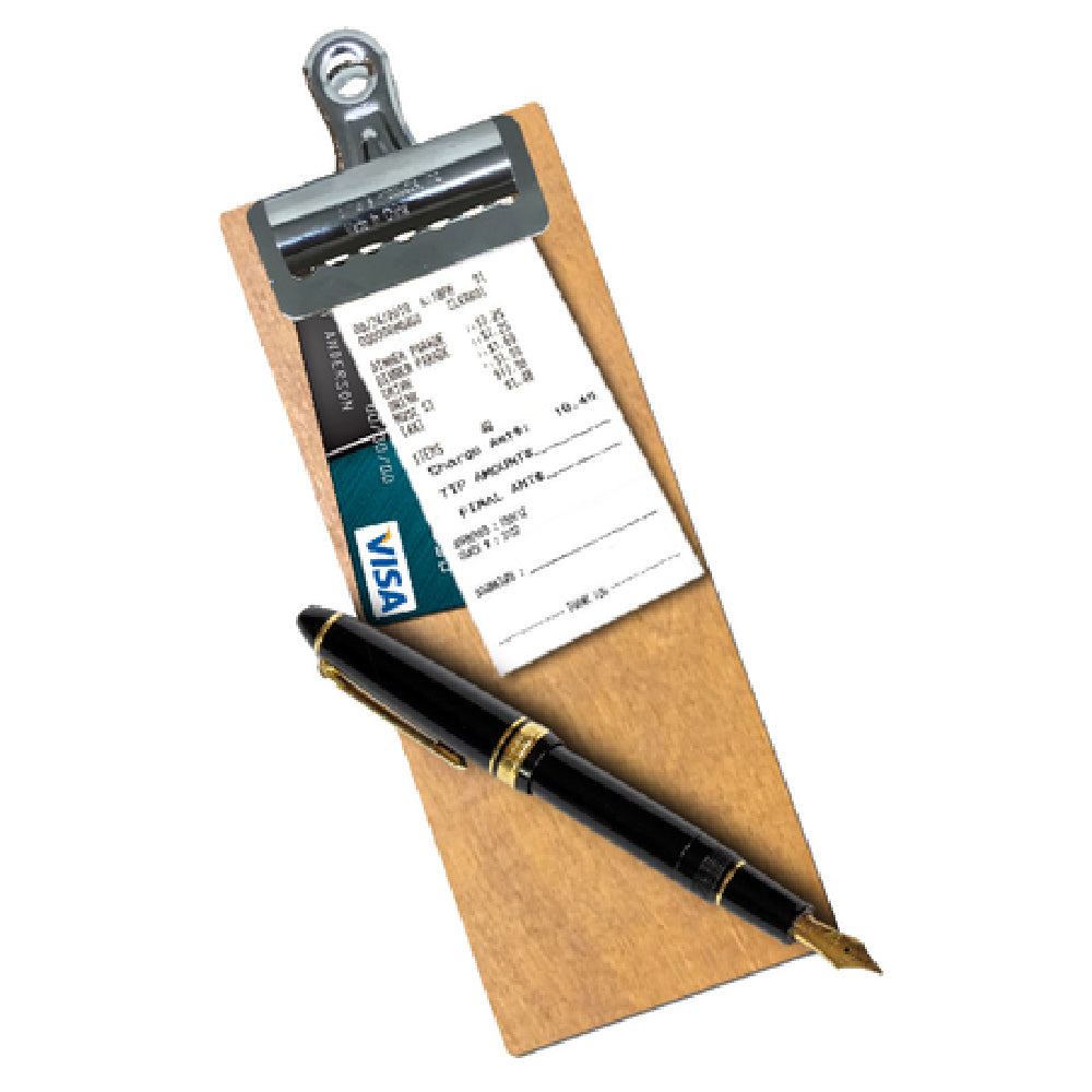 Menu Solutions WDBL-CLIP Check Presenter Clip Board 4" X 8" Removable Clip