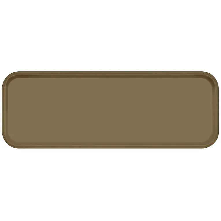 Cambro 926513 Camtray® Rectangular 8-7/8" X 25-9/16" X 1" Bay Leaf Brown