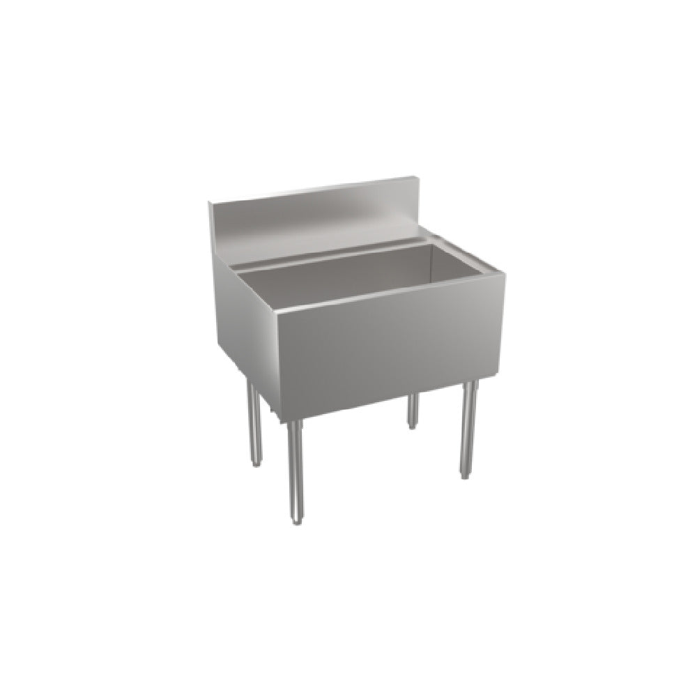 Krowne KRS-30DP-10 - Stadium Series Underbar Ice Bin/Cocktail Unit, Built-in 10-circuit Cold Plate