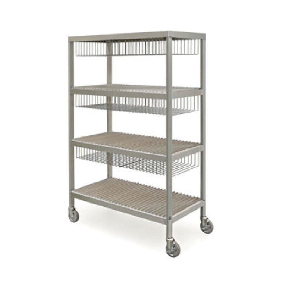Piper Products MPR-60-4M - Drying & Transport Rack, 4-shelf With Guides On 1-1/2" Centers