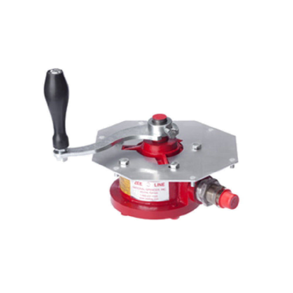 Shortening Shuttle 01-SS-914-960 Red Pump Assembly Mounted To Hex Mounting Plate