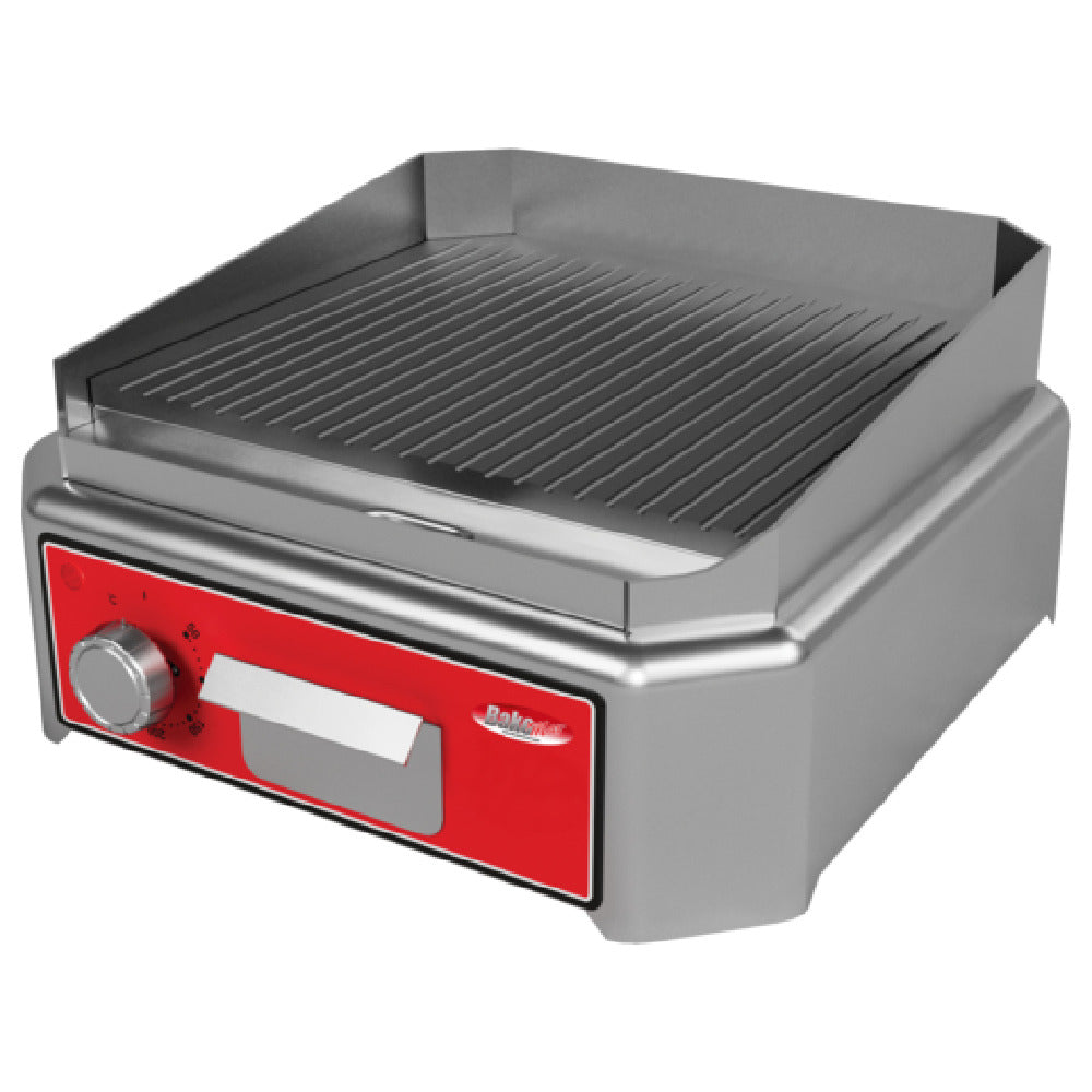 BakeMax BMSIE011 Mini Countertop Ribbed Grill Electric 16"W X 17.5"D X 9.5"H