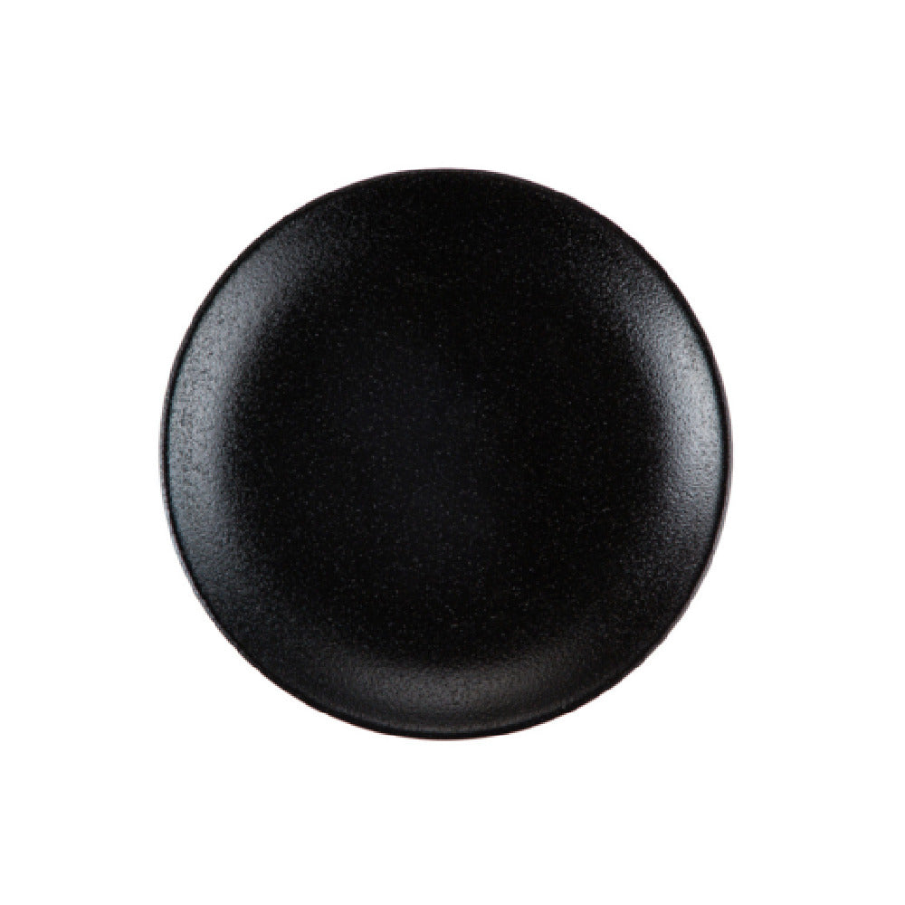 CAC China MOT-R16-BLK Morton Plate 10-1/2" Dia. X 1"H