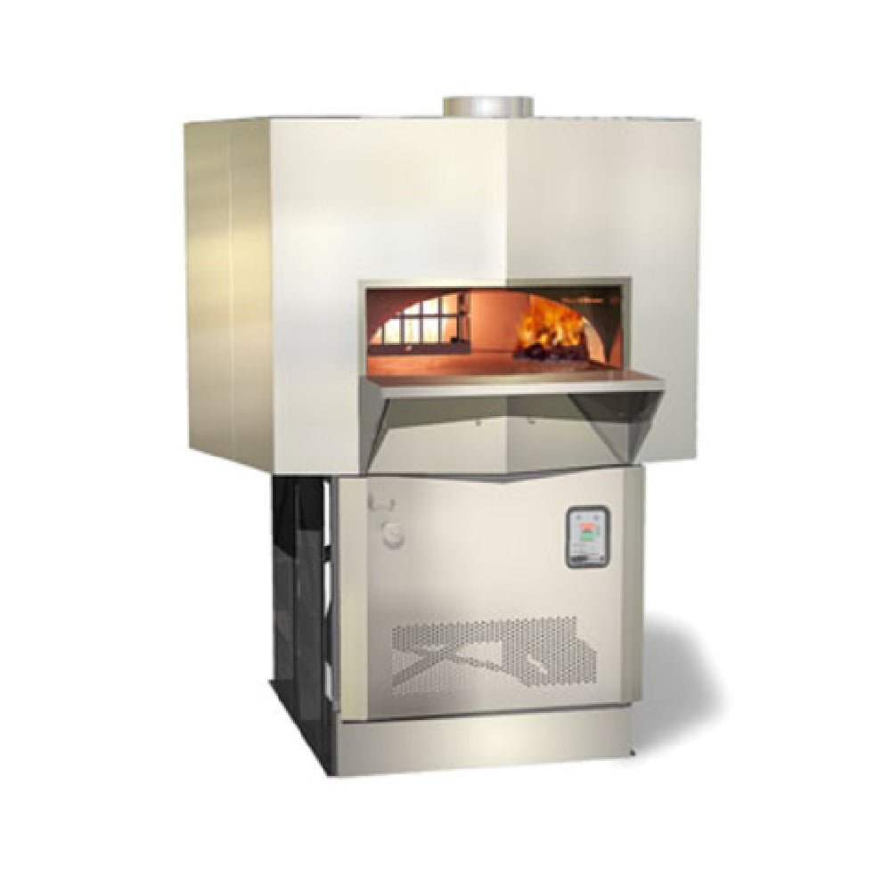 Wood Stone WS-MS-5-RFG-IR-W Mt. Adams Stone Hearth Oven Radiant Gas Flame In Dome And Infrared Burner Under Hearth With Option To Burn Wood