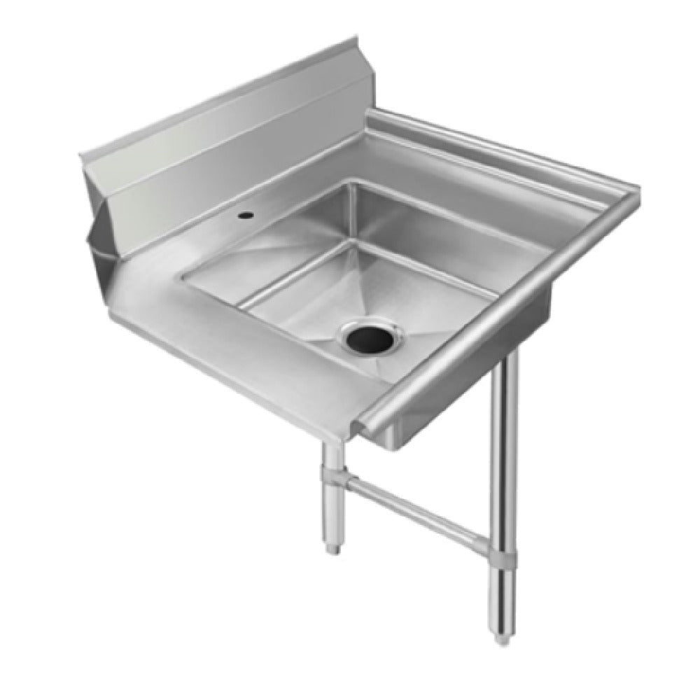 Klinger's Trading SDT36R Soiled Dishtable 36"W X 30"D 16/304 Stainless Steel Top