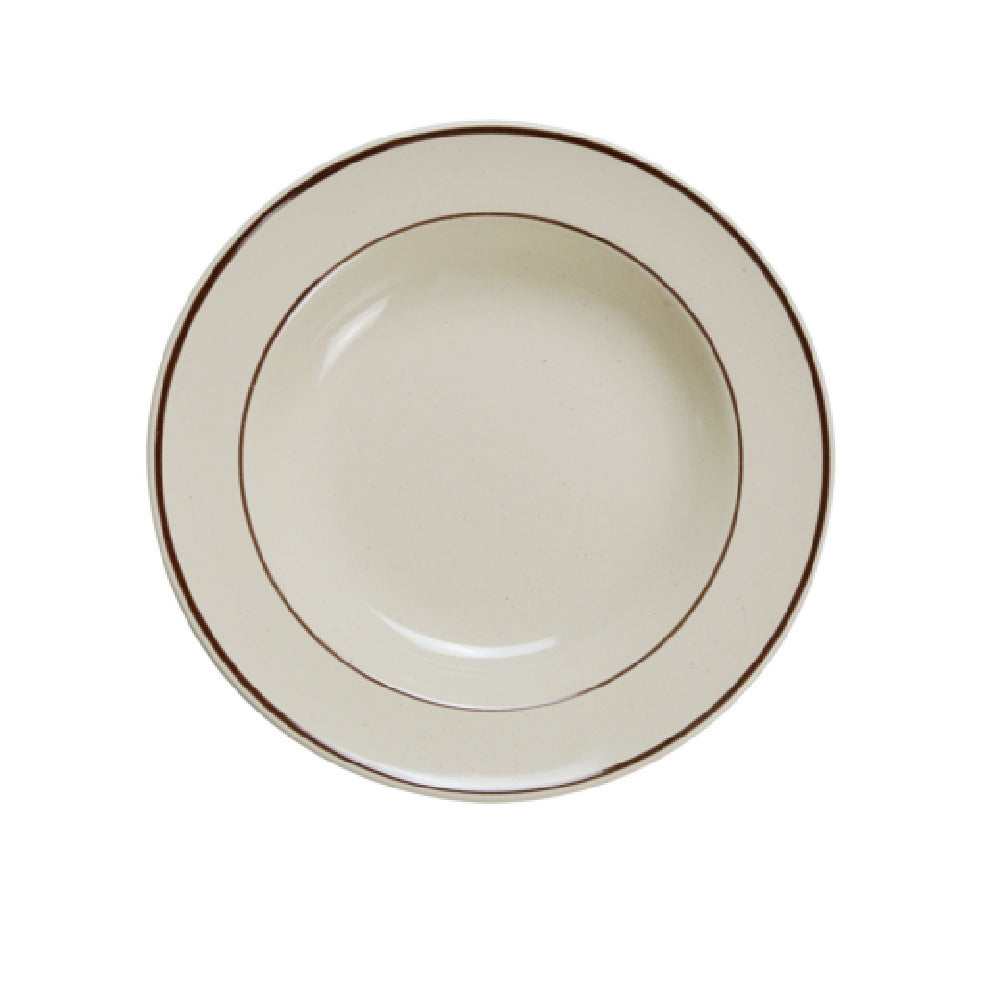 Yanco BR-3 Brown Speckled Soup Bowl 10 Oz. 9" Dia.