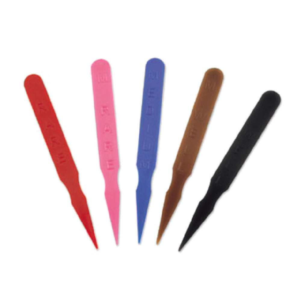 Alegacy Foodservice Products SM6MR Steak Marker Medium Rare Pink Plastic (1000 Per Box)