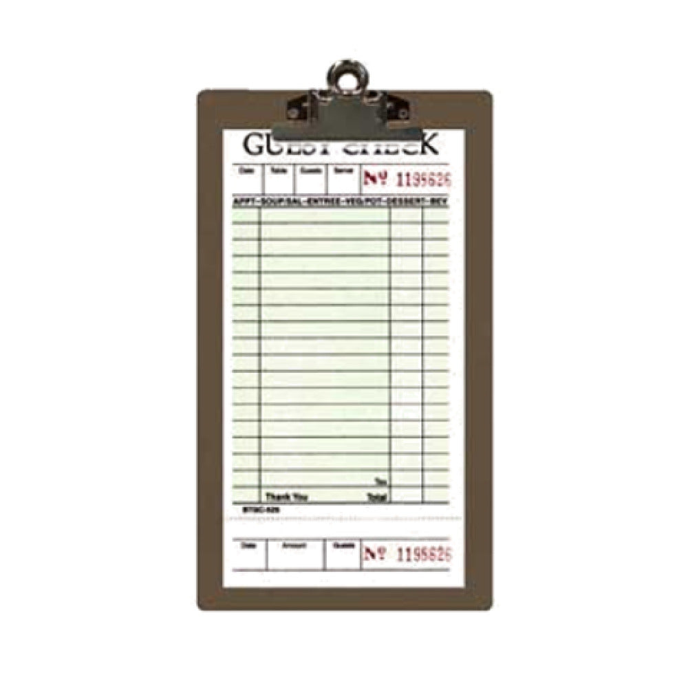Menu Solutions CLIPCHECK-AL Check Presenter Clip Board 5" X 9" Aluminum