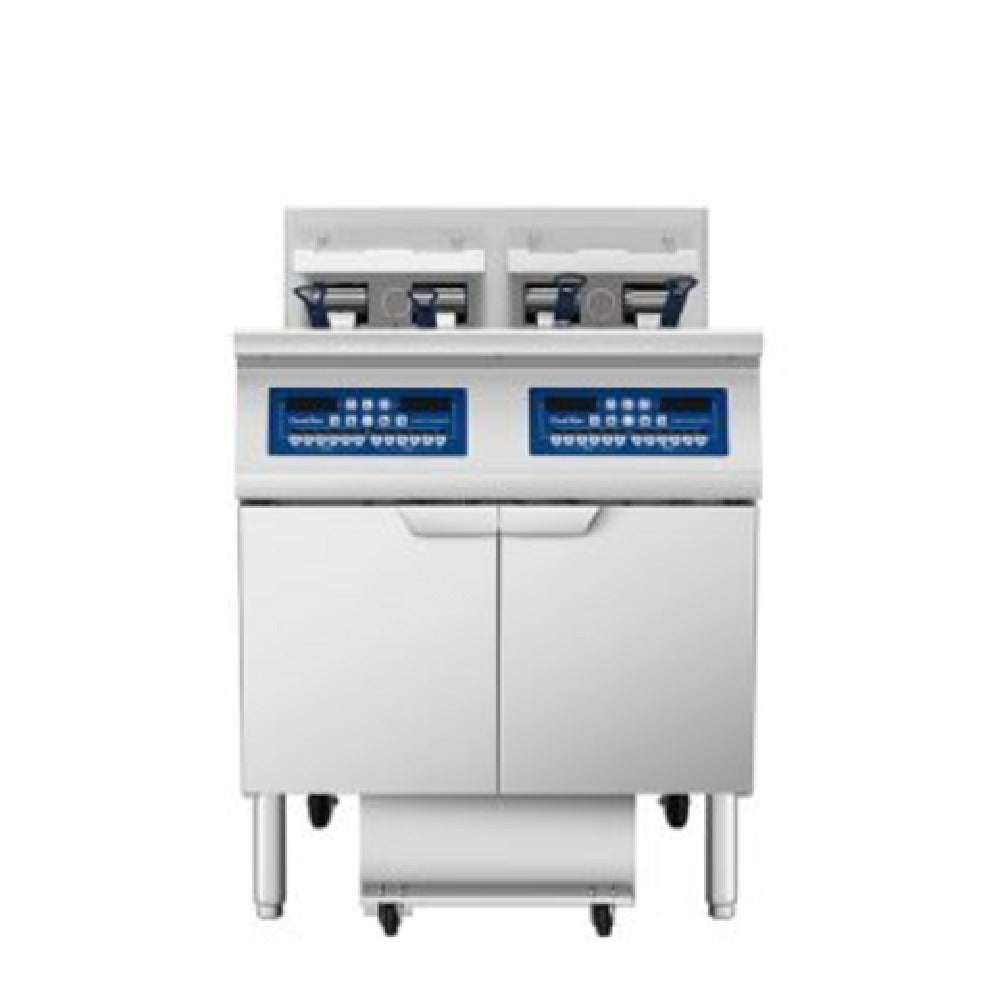 Atosa USA, Inc. AEFF-50-2T - Double Vat Electric Fryer, Left Full Vat/right Split Vat
