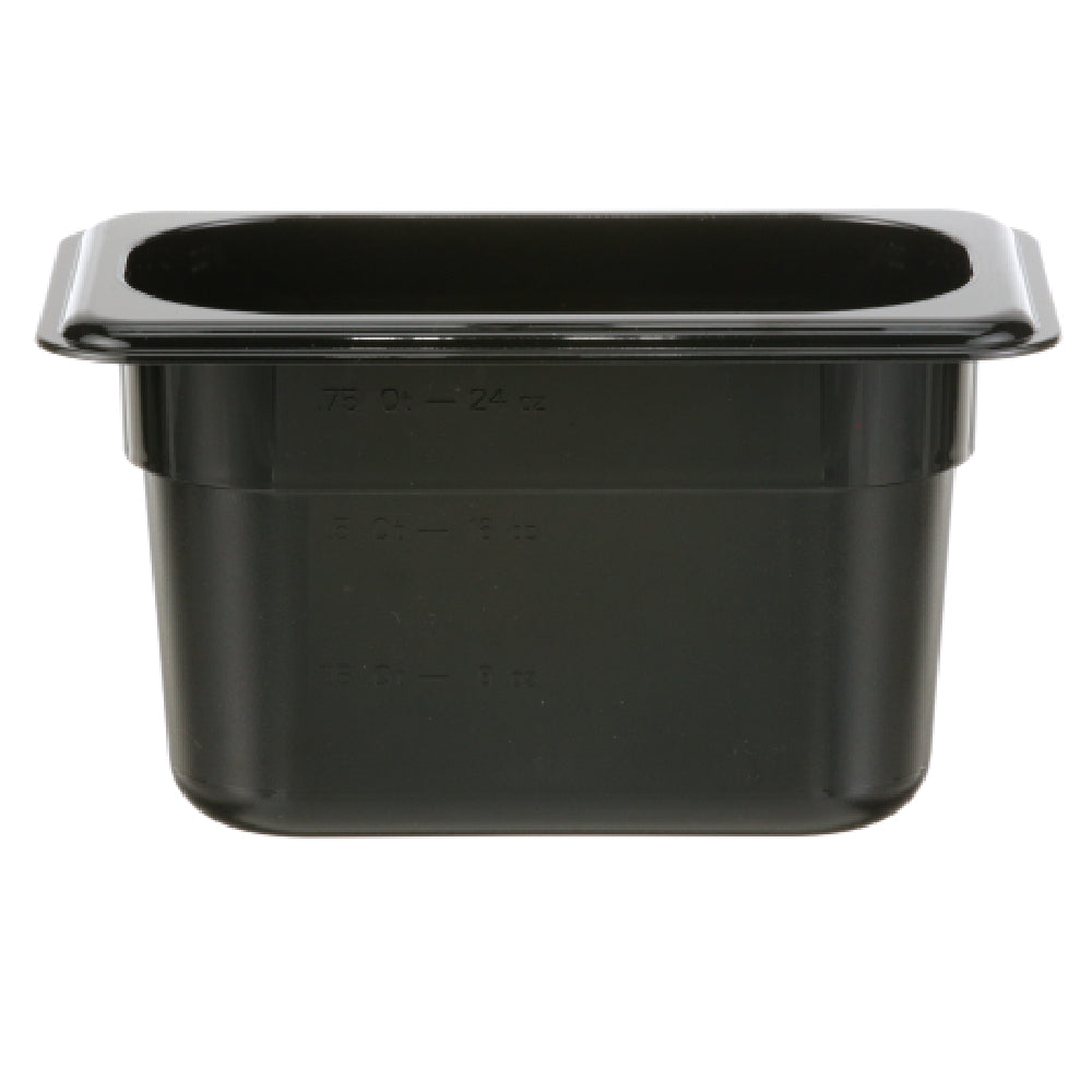 Cambro 94CW-110 1/9 Size Bk Food Pan Camwear 4in Deep