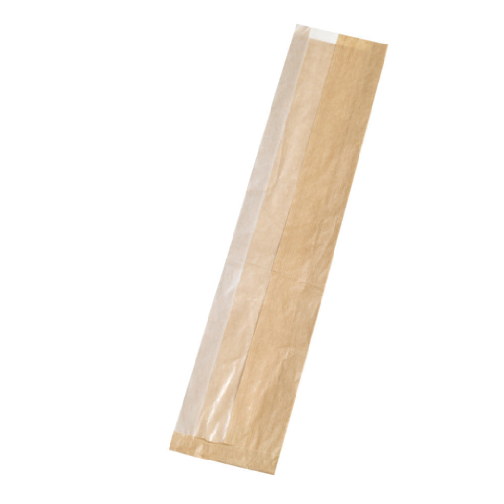 PacknWood 210SACKCRY56 - Grab & Go Sandwich Bag, 22" X 4.3" X 1.9", With Crystal Window