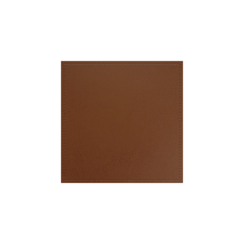 Risch COASTER-TAM 4X4 - Tamarac Light-grain Faux-leather Coaster (specify Color)