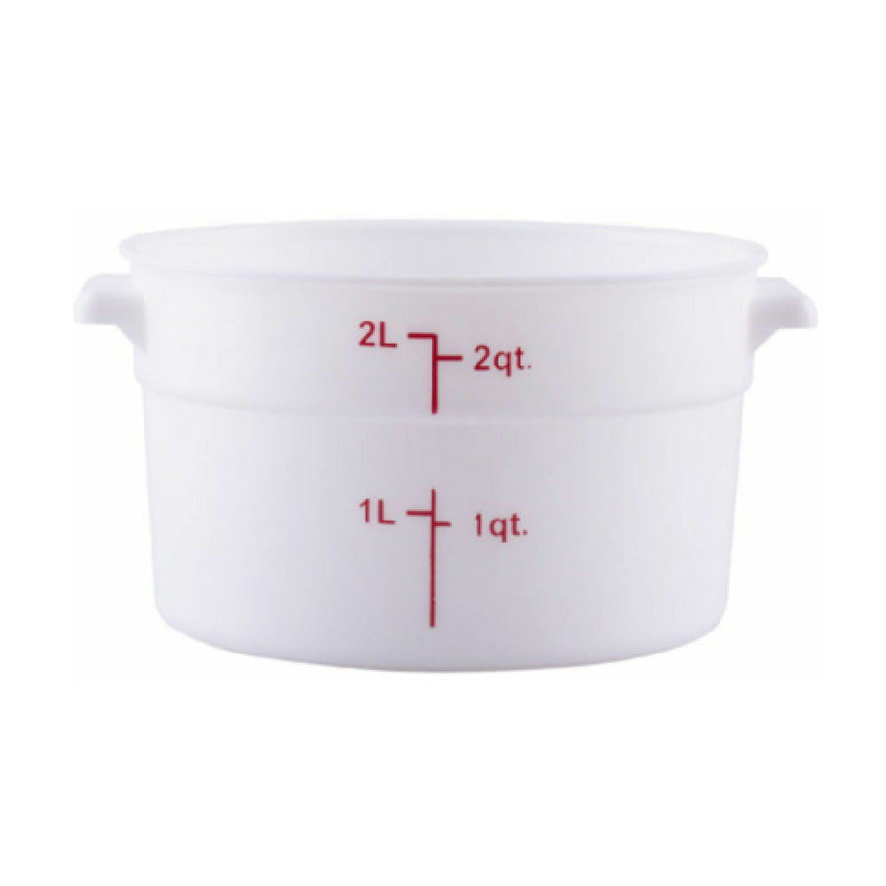 Hubert 29A-039 - Kratos® Food Storage Container, 8.18"W X 8.18"D X 4.18"H, Round