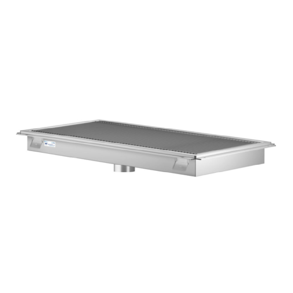 Koolmore KM-FTG-1896 KoolMore Commercial Floor Trough Drain 96"W X 18"D 4"dia. Drain Connections
