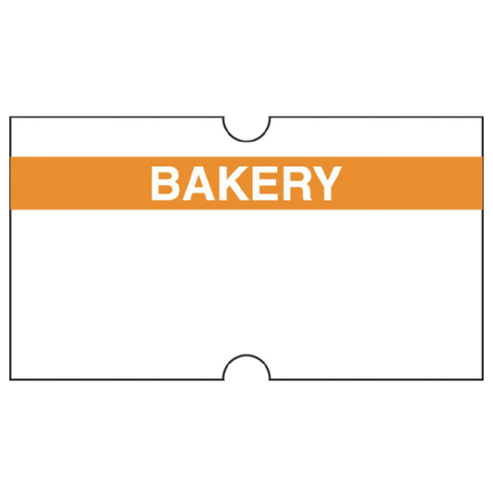 Hubert 42763 - Label, "Bakery", For 1-line Pricing Gun