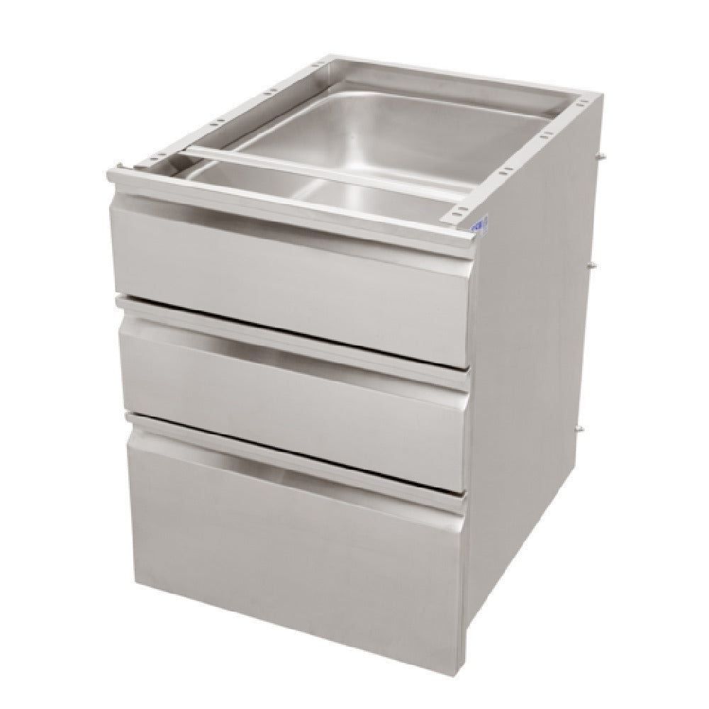 GSW USA DA-3H2020 Double Hanging Drawer For Work Table 23"W X 24-7/8"D X 25-1/8"H