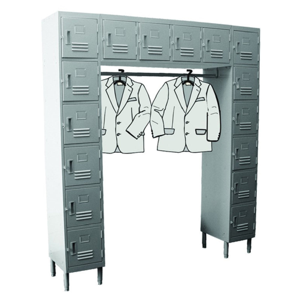 GSW USA ELS-16DR Employee Locker (16) Compartments (2) 6-tier Columns With (4) Top Lockers