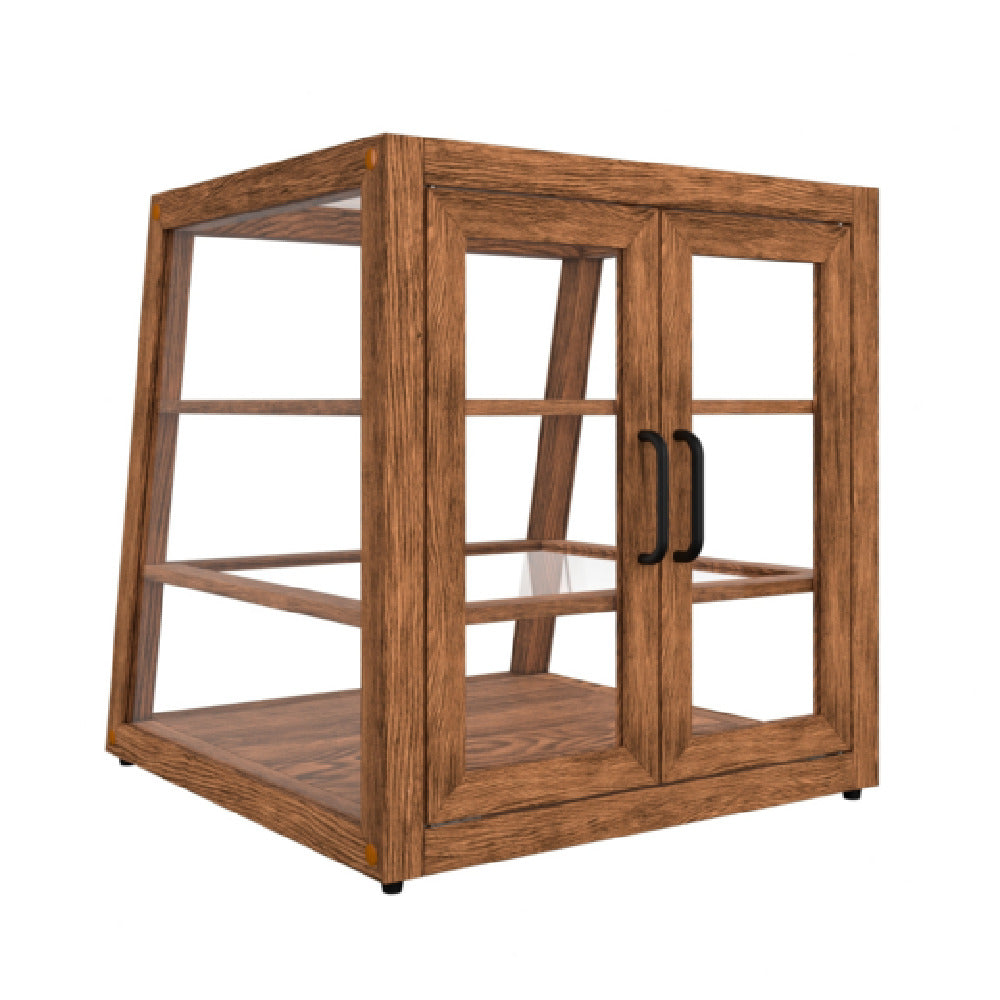 Koolmore KM-BDW-21SLD - Slanted Bakery Display Case, 18.2"W X 14.4-18.4"D X 17.6"H