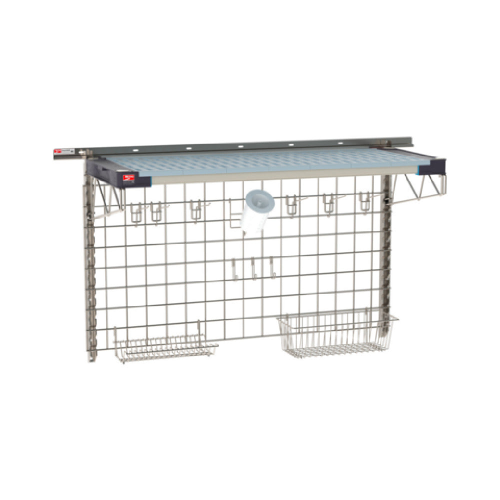 Metro SW-1848S4-30-SINK - SmartWall Life Complete Kit For Sinks, One-shelf, Type 304 Stainless Steel Components: Wall Track