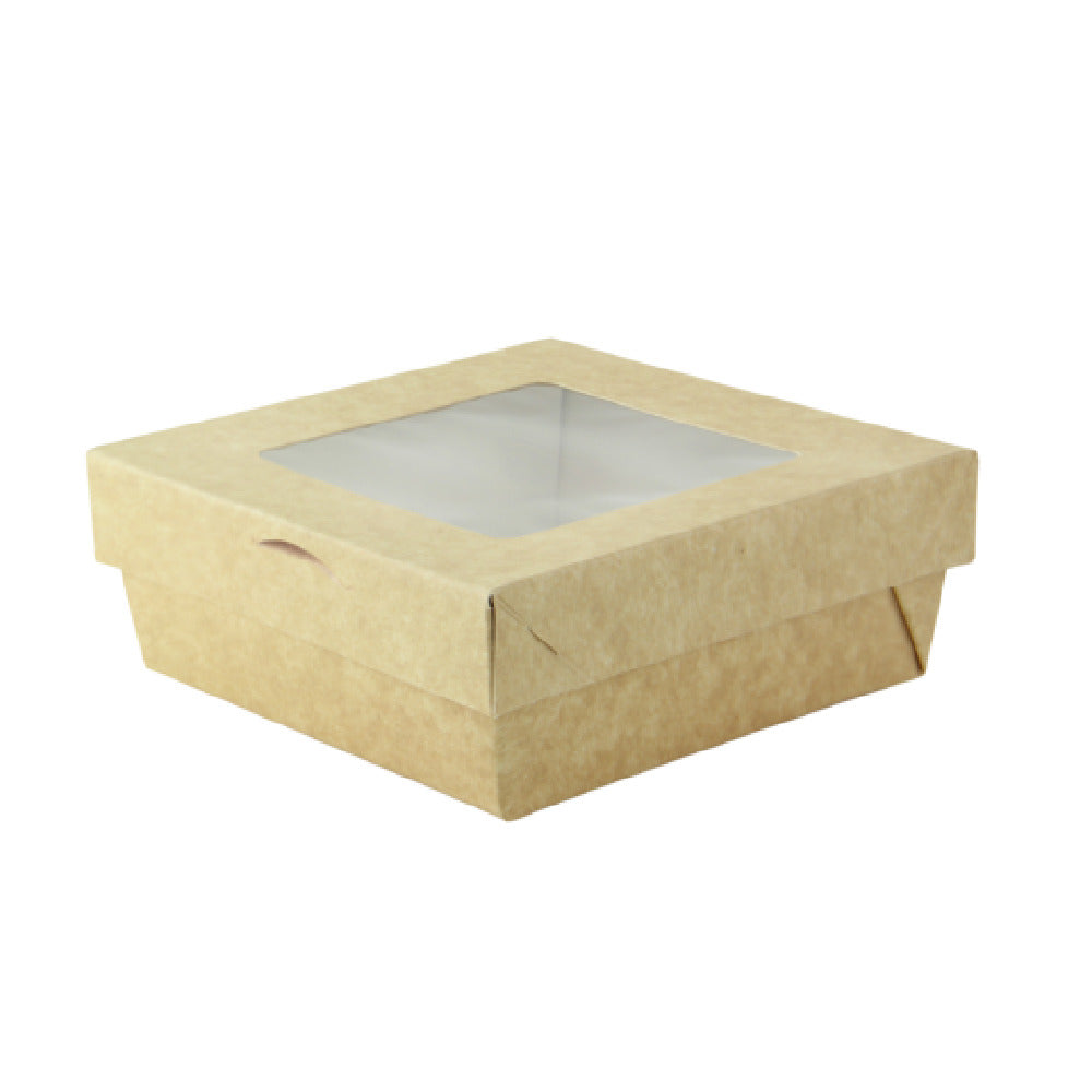 PacknWood 210KRBAK135K - Kray Box With PET Lid, 5.3"W X 5.3"D X 2"H, 22oz.