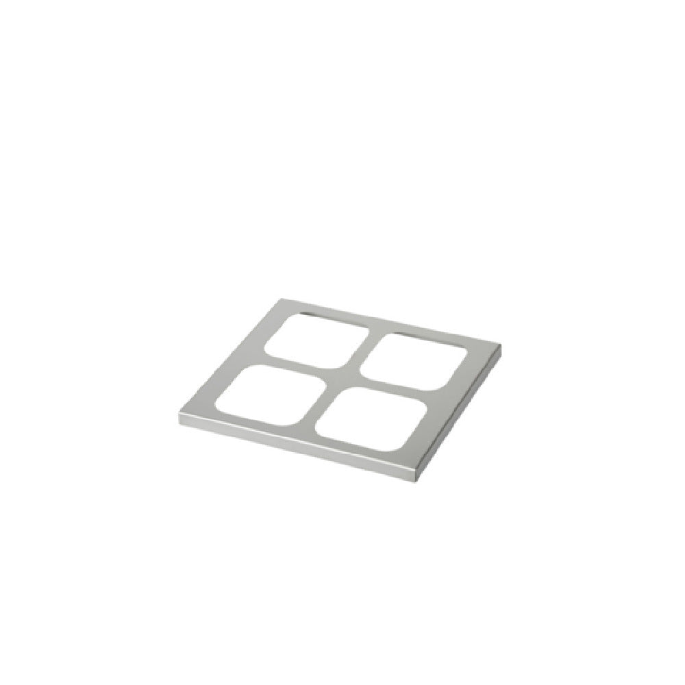 FOH BCV008BSS18 Smart Buffet Ware® Natural Adapter Lid 14.25" X 13" Stainless Steel