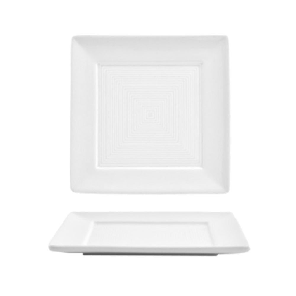 FOH DAP071WHP23 Spiral® Plate 6" X 6" Square