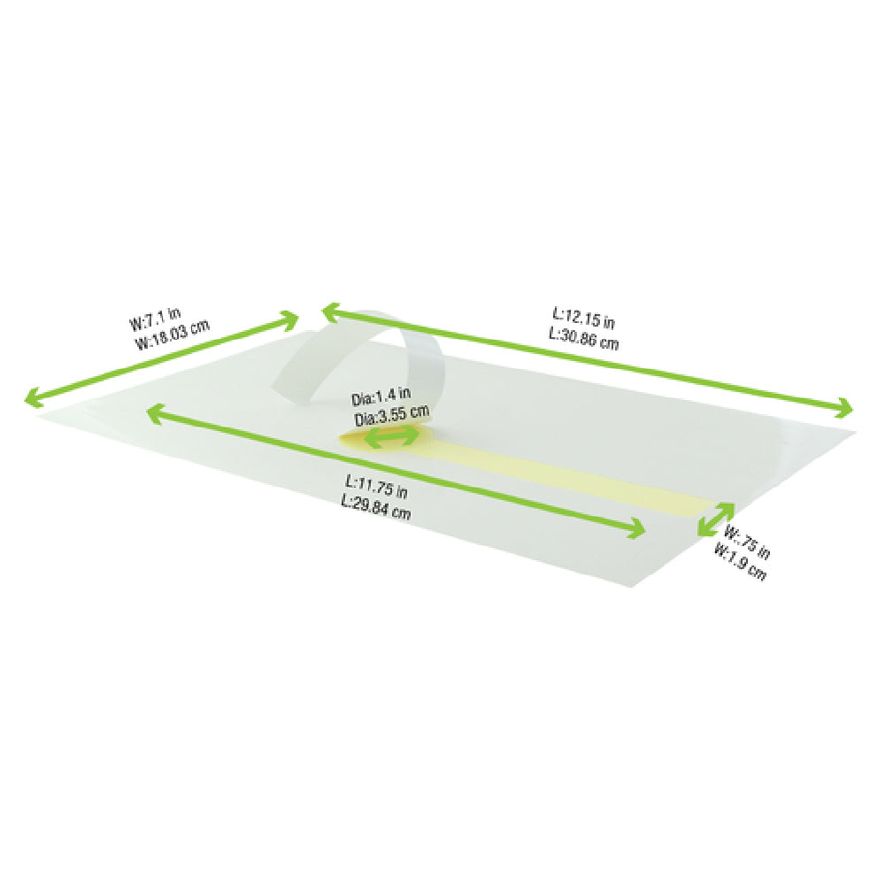 PacknWood 210LAP30B - Overlap Labels, 11.75", Adhesive